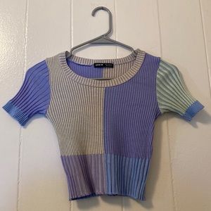 Shein Colorblock Crop Top